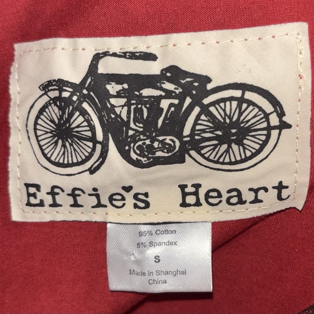 Effie's Heart Red Ladybug Print Crisscross Back Skater Dress Size Small - Picture 7 of 7